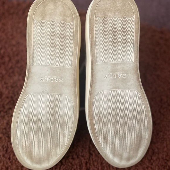 Bally White and Red High-Top Sneakers - Picture 4 of 4